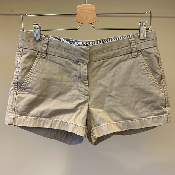New J. Crew chino 100% cotton broken in khaki classic preppy coastal shorts - Picture 3 of 11
